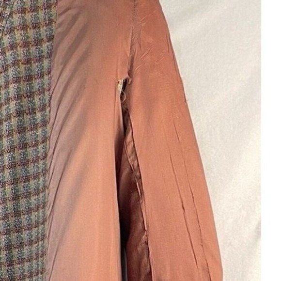Vintage Giorgio Sant' Angelo Women 10 Ingle Plaid Wool Blazer Made in Yugoslavia - Picture 2 of 11